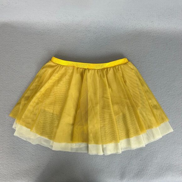 Mara Dancewear Small Yellow Gold Mesh Skirt & Crop Top Set Ballet Costume - Picture 5 of 8
